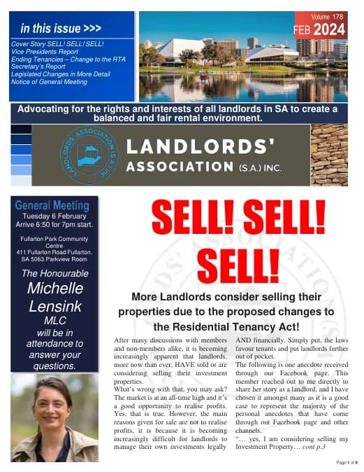 Cover of Landlords News, February 2024